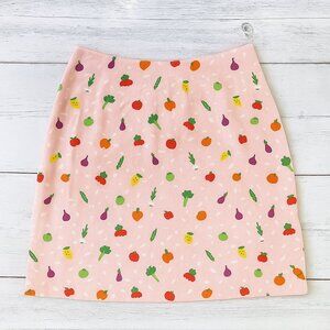Staud Fruit Print Skirt